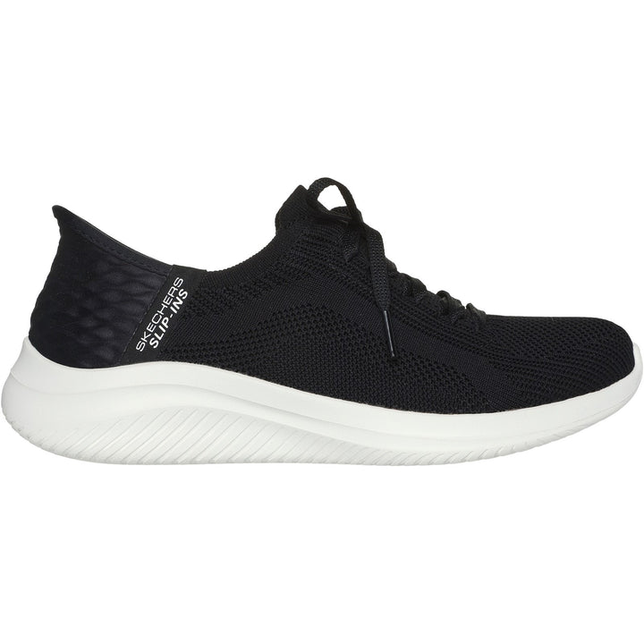 Women's Wide Fit Skechers Slip-ins 149710 Ultra Flex Brilliant Path Trainers in Black - Image 1