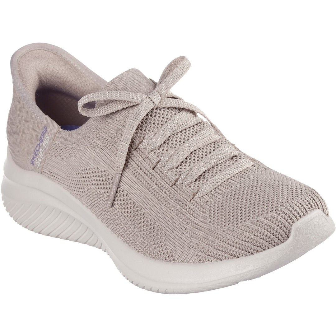 Women's Wide Fit Skechers Slip-ins 149710 Ultra Flex Brilliant Path Trainers in Black - Image 29