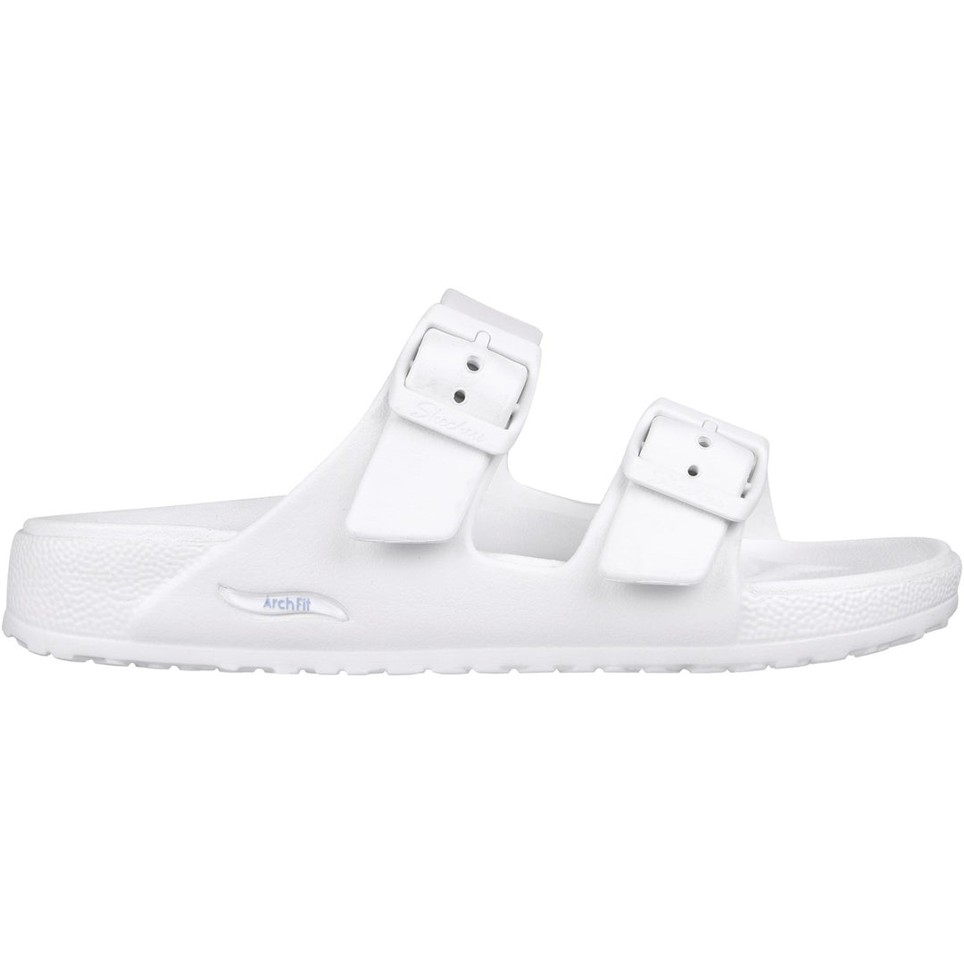 Women's Wide Fit Skechers 111590 Foamies Arch Fit Cali Breeze 2.0 Slippers