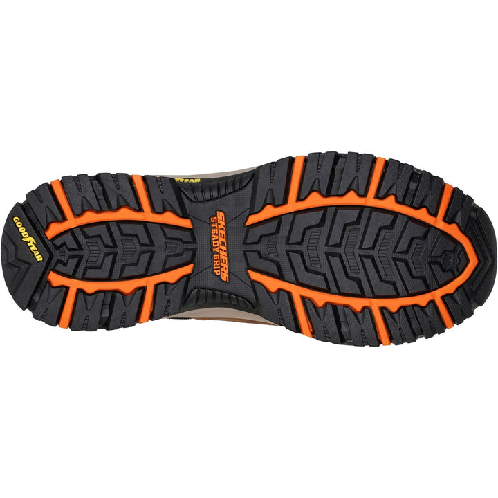 Men's Wide Fit Skechers Relaxed Fit 204630 Arch Fit Dawson Argosa Good Year Walking Trainers - Dark Brown