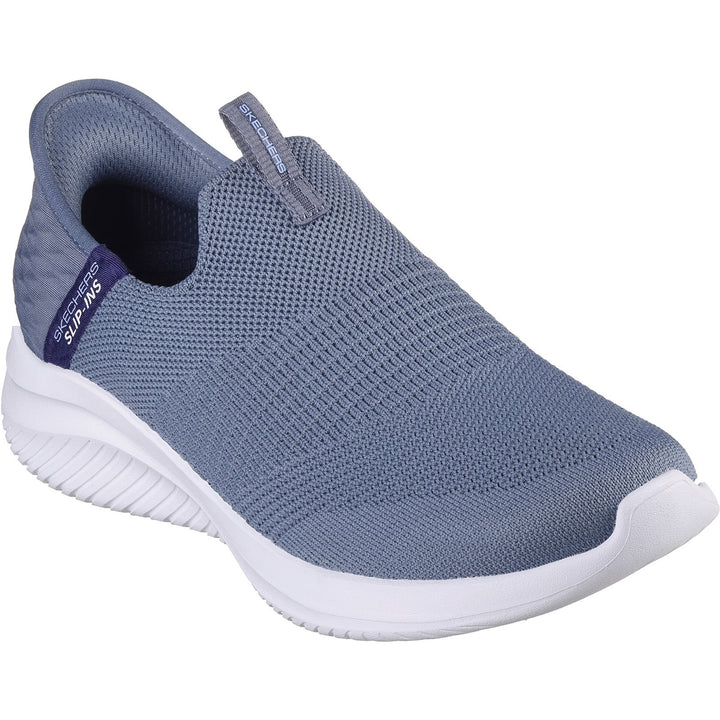 Zapatillas Skechers 149708 Slip-ins Ultra Flex 3.0 Cozy Streak de corte ancho para mujer in Negro - Image 1