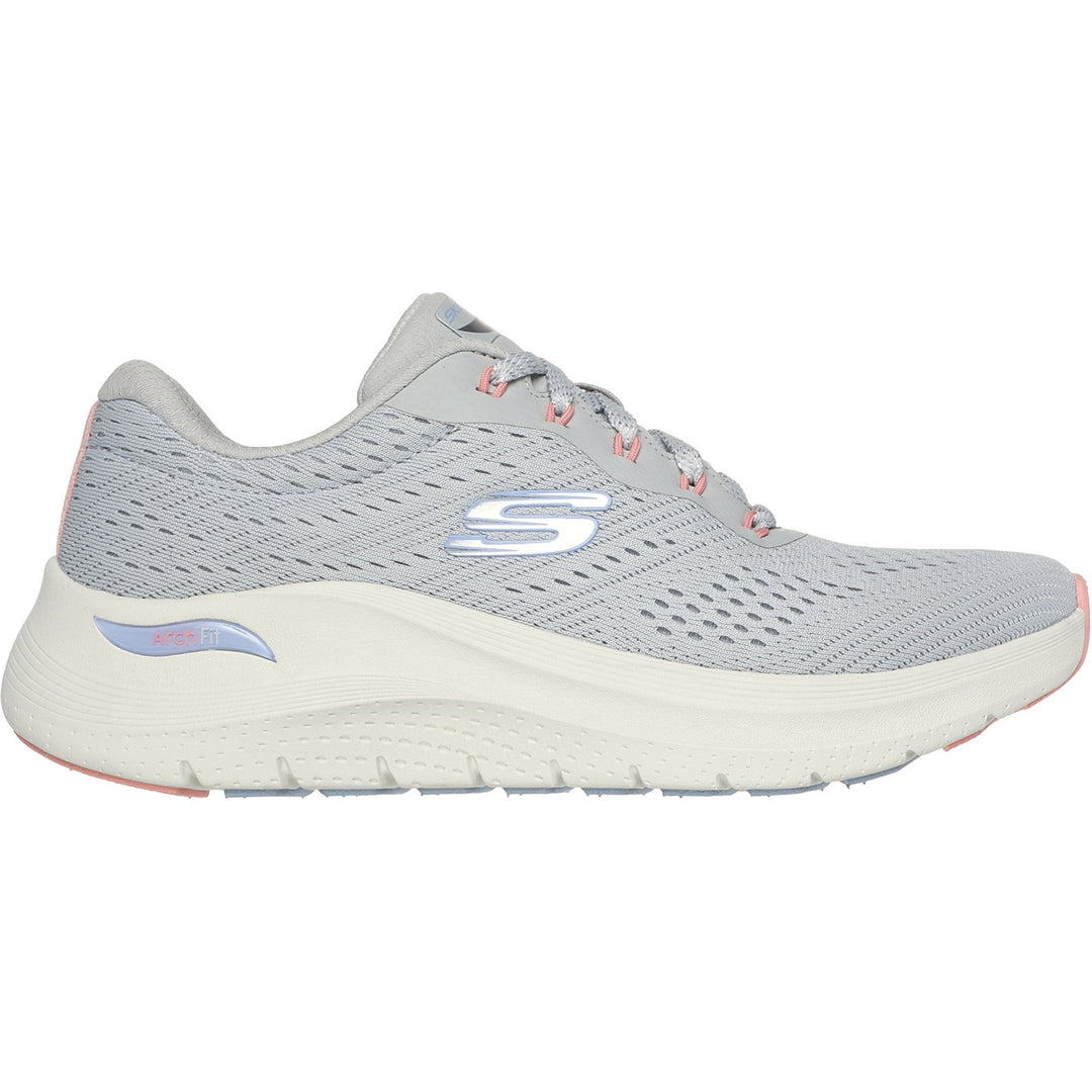 Womens Wide Fit Skechers 150051 2.0 Arch Fit Big League Trainers in Black/Black - Image 27