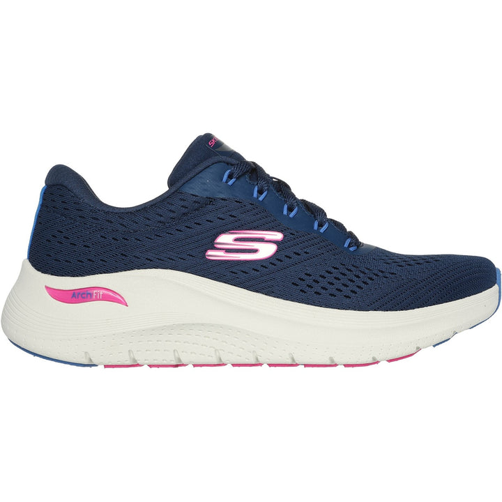 Womens Wide Fit Skechers 150051 2.0 Arch Fit Big League Trainers in Black/Black - Image 1