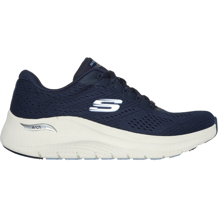 Womens Wide Fit Skechers 150051 2.0 Arch Fit Big League Trainers in Black/Black - Image 1