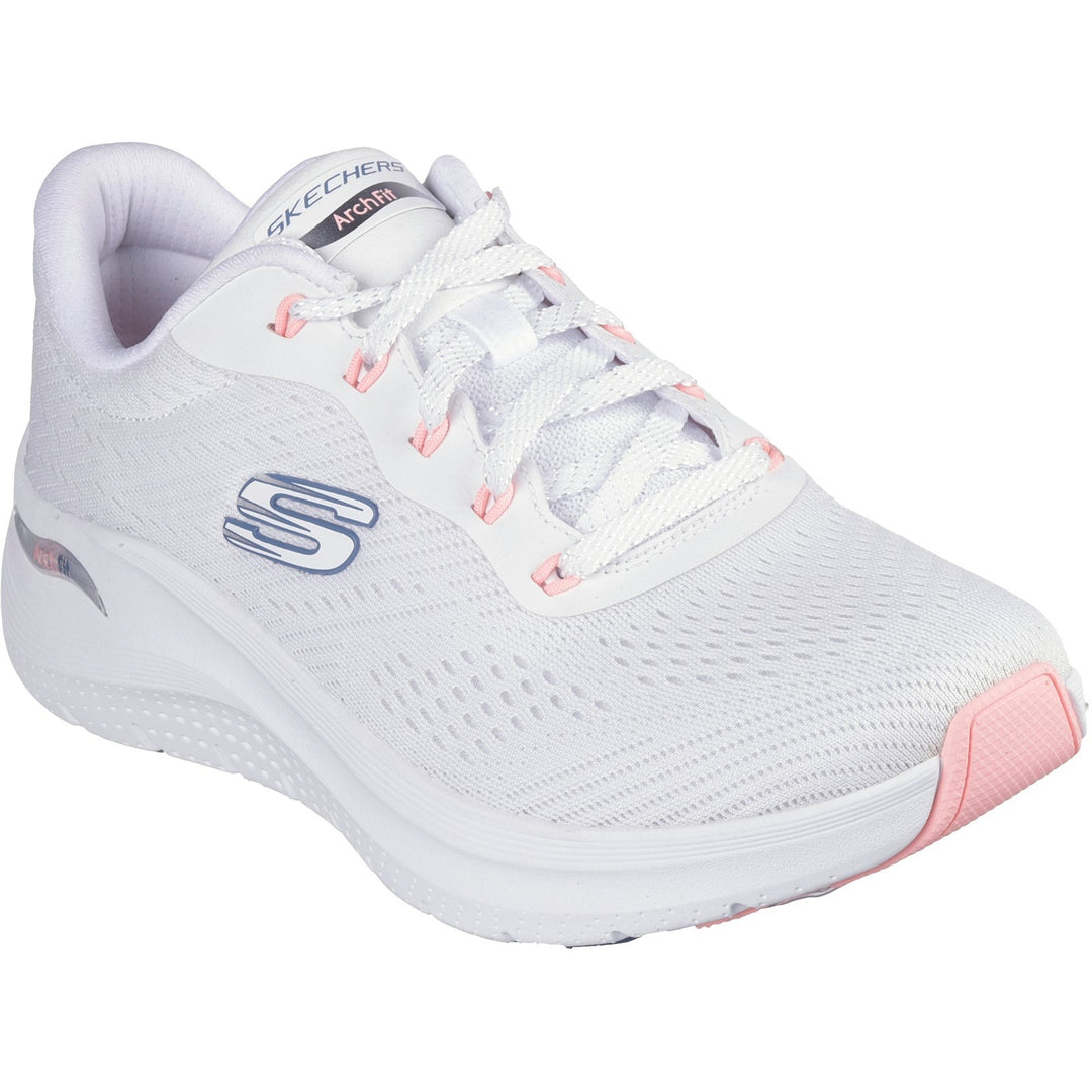 Womens Wide Fit Skechers 150051 2.0 Arch Fit Big League Trainers in Black/Black - Image 18