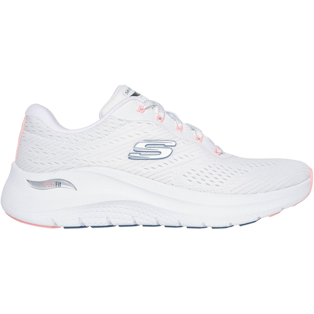 Womens Wide Fit Skechers 150051 2.0 Arch Fit Big League Trainers in Black/Black - Image 17
