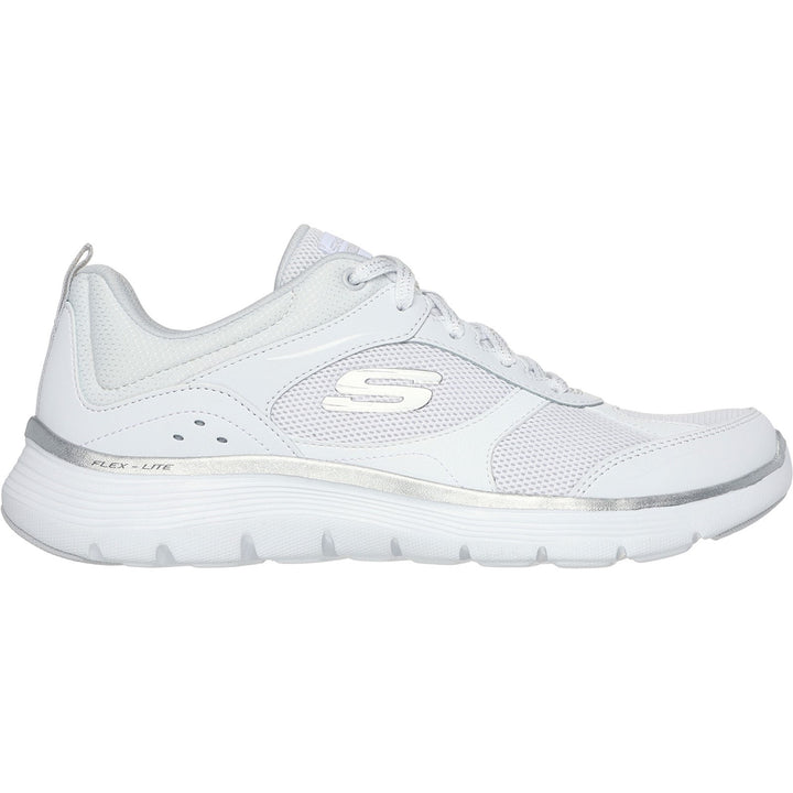 Womens Wide Fit Skechers 150202 Flex Appeal 5.0 Fresh Touch Trainers