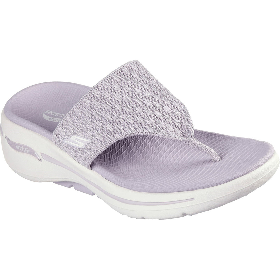 Women's Wide Fit Skechers 140803 Go Walk Arch Fit Sandals