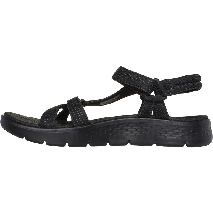 Women's Wide Fit Skechers 141451 Go Walk Flex Sublime Sandals in Navy - Image 1