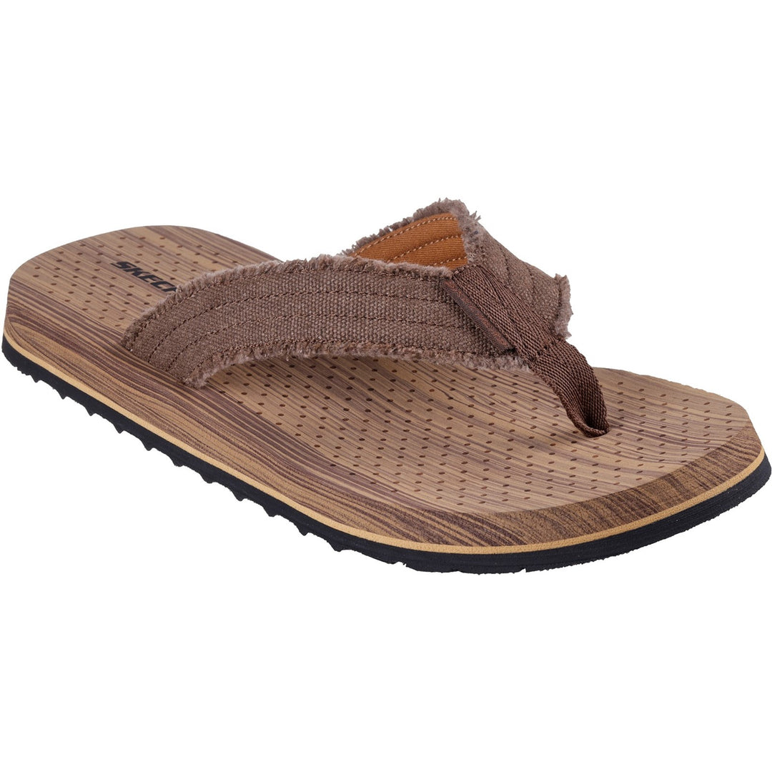 Men's Wide Fit Skechers 205098 Tantric Fritz Sandals - Brown in Brown - Image 3