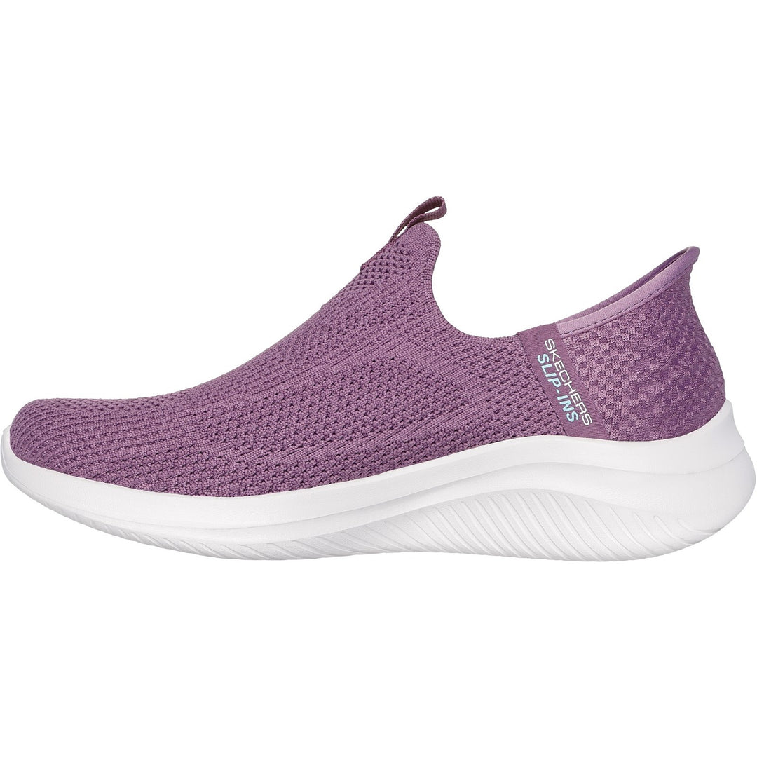 Women's Wide Fit Skechers 150450 Slip-ins Ultra Flex 3.0 Easy Win Trainers in Black/White - Image 12