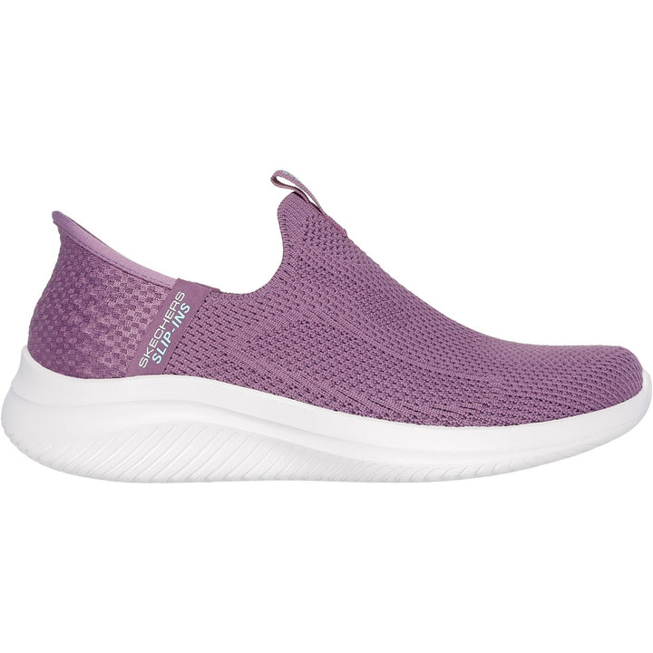 Women's Wide Fit Skechers 150450 Slip-ins Ultra Flex 3.0 Easy Win Trainers in Black/White - Image 1