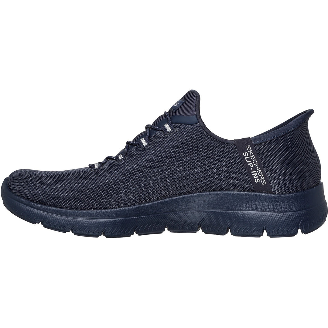 Women's Wide Fit Skechers 150128 Slip-ins Summits Classy Night Trainers in Dark Navy - Image 4
