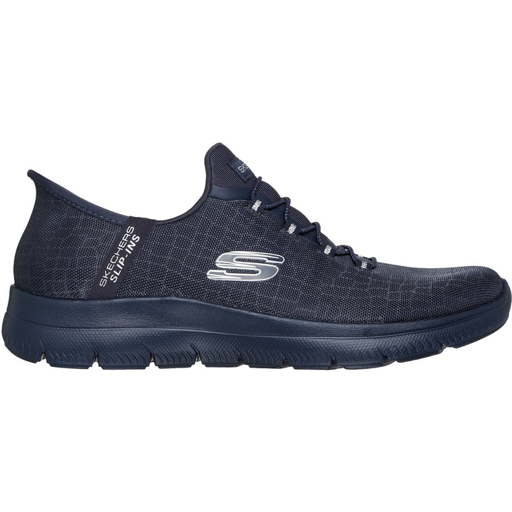 Women's Wide Fit Skechers 150128 Slip-ins Summits Classy Night Trainers in Dark Navy - Image 1