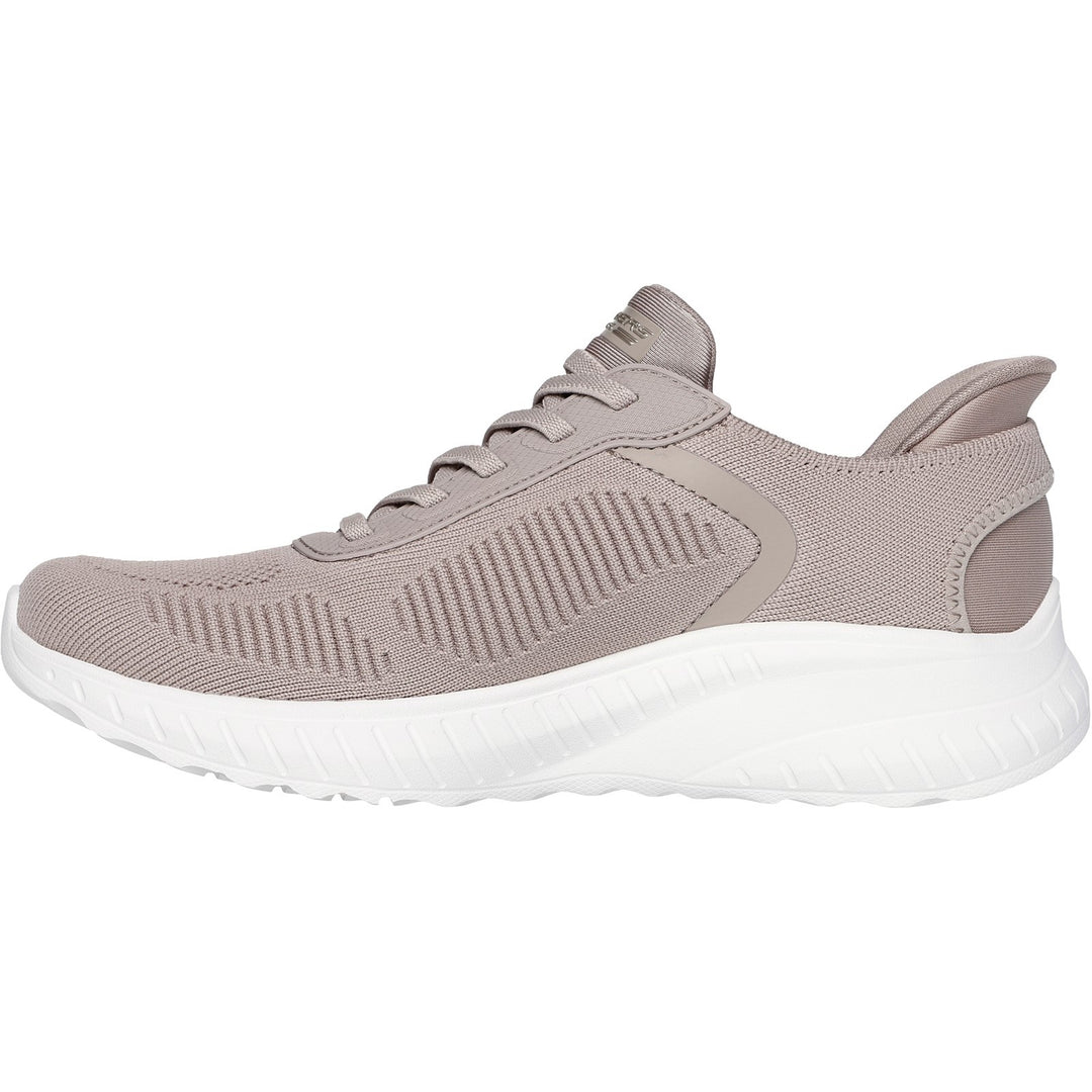 Women's Wide Fit Skechers Slip-ins 117497 Waves Bobs Sport Squad Trainers in Black - Image 26
