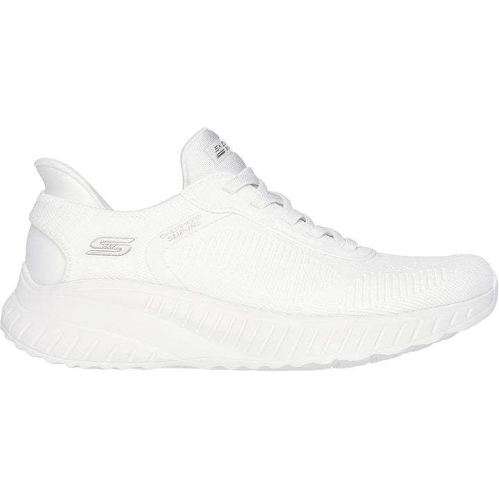 Women's Wide Fit Skechers Slip-ins 117497 Waves Bobs Sport Squad Trainers in Black - Image 1