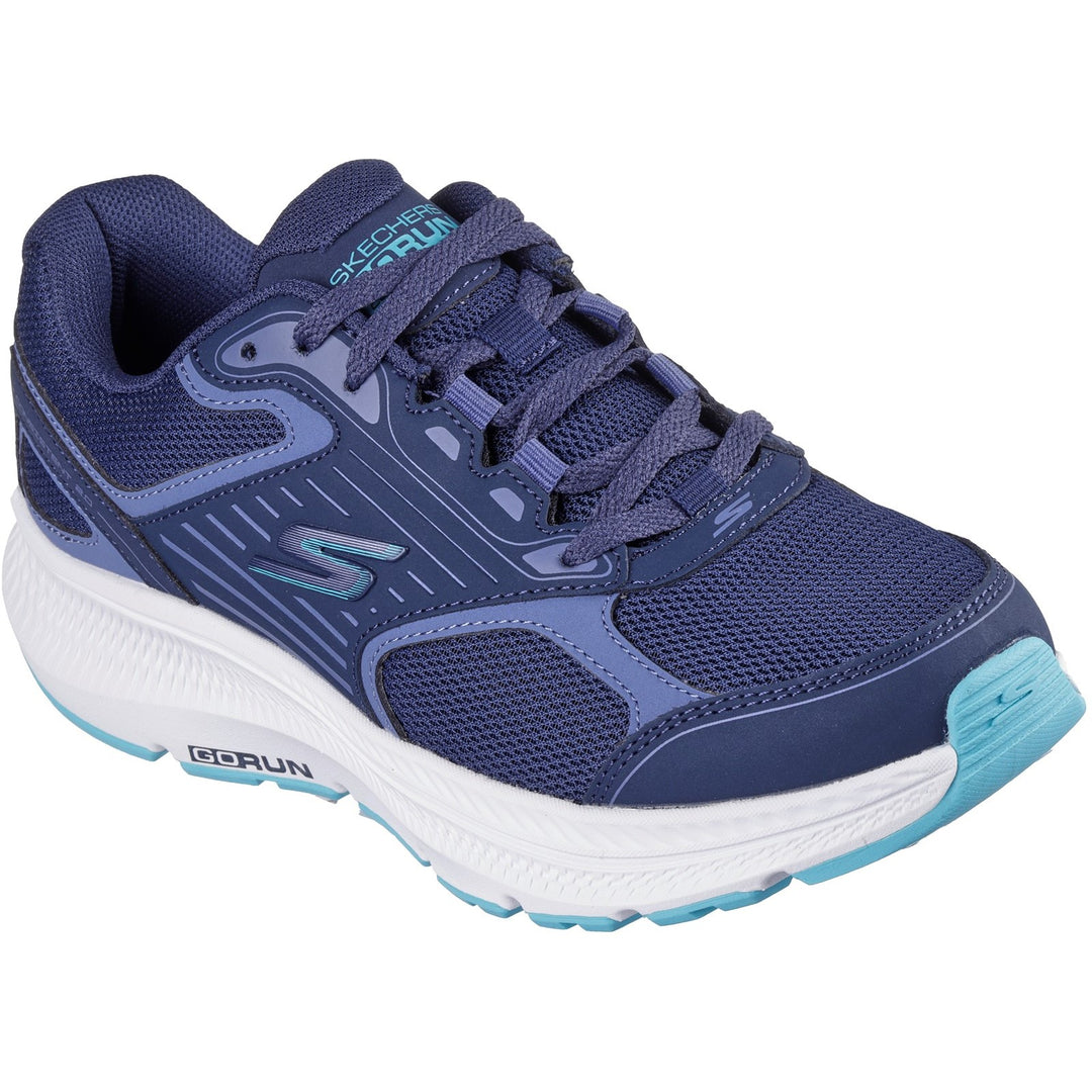 Women's Wide Fit Skechers 128606 Go Run Consistent 2.0 Advantage Trainers in Navy/Multi - Image 15