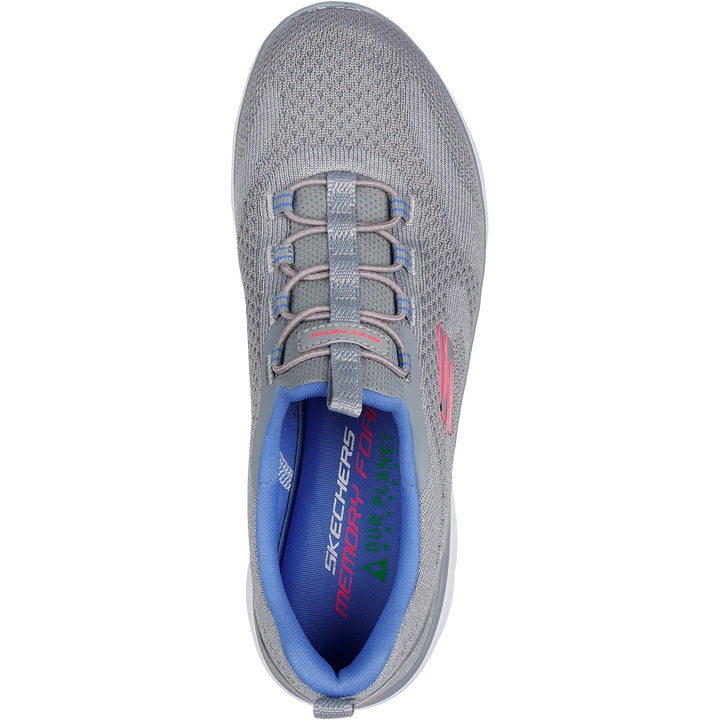 Women's Wide Fit Skechers 150120 Summits New Nature Trainers in Black/Multi - Image 1