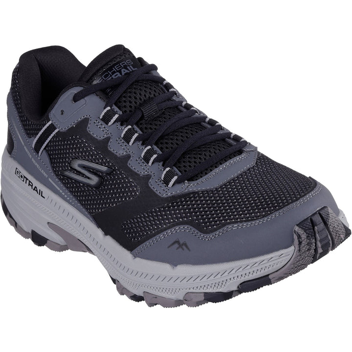 Men's Wide Fit Skechers 220754 Go Run Trail Altitude 2.0 Trainers in Olive/Black - Image 1