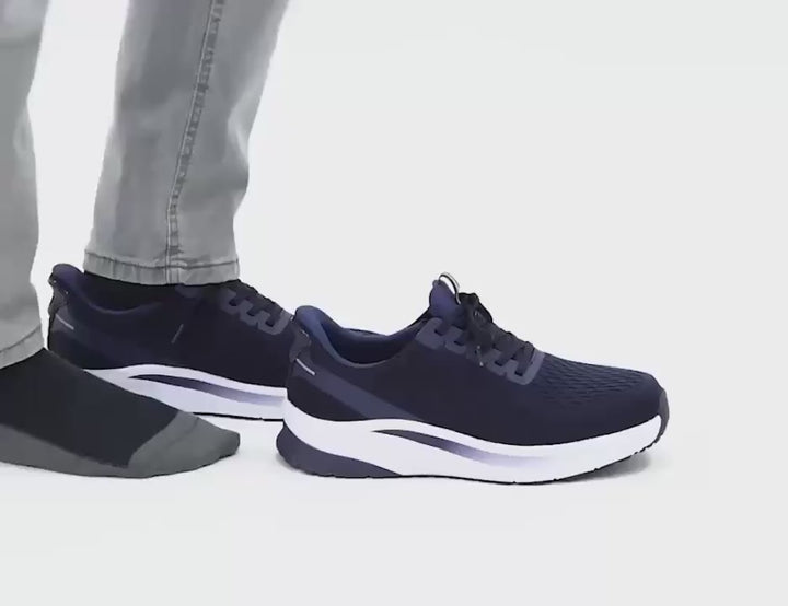 Men's Wide Fit Orthofeet 20022 Tilos Hands-free Trainers