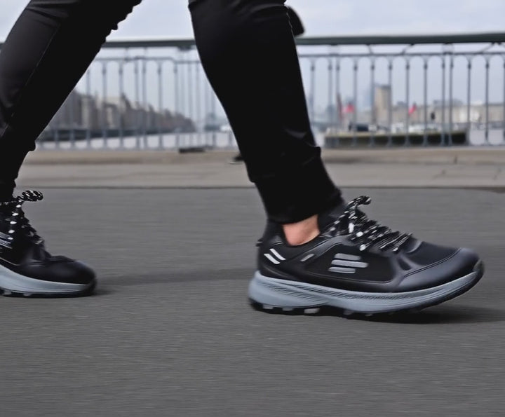 Men's Wide Fit Tredd Well Cloud Walk Trainers - Black
