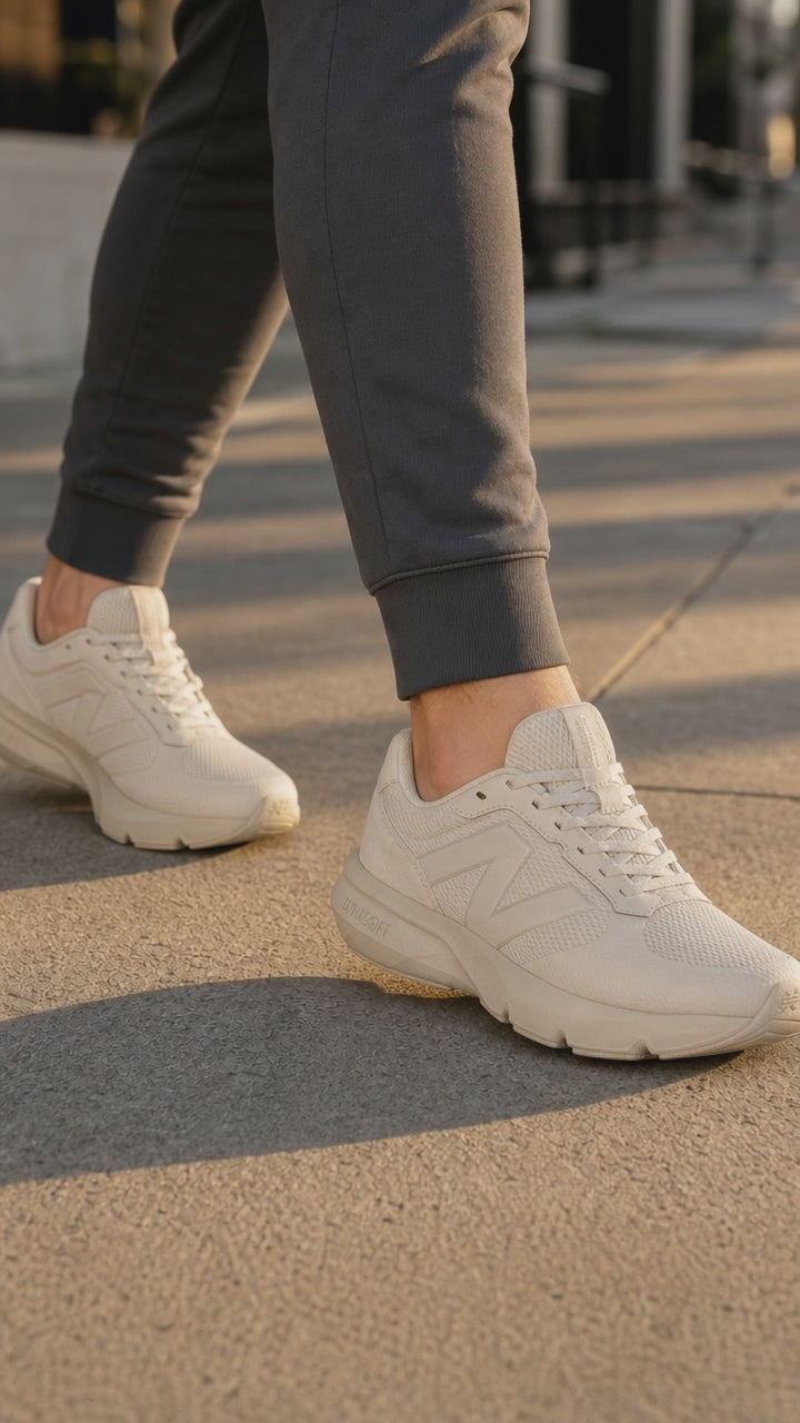 Zapatillas de hombre de ajuste ancho New Balance U8002IH Dynasoft in Beige - Image 2
