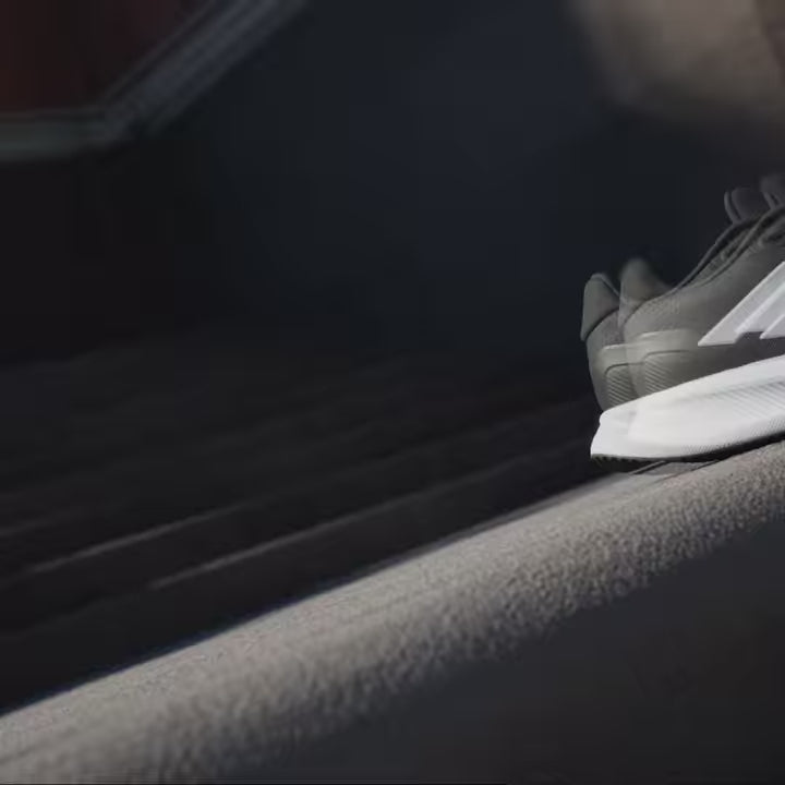 Men's Wide Fit Adidas Runfalcon 5 Walking/Running Trainers - Black/White