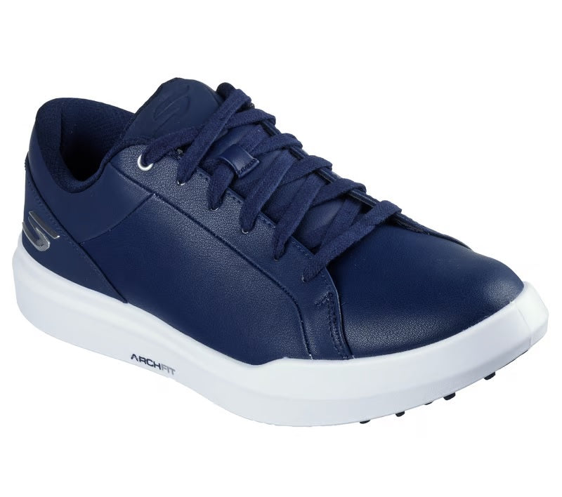 Zapatillas de golf impermeables Skechers 214128 Go Golf Drive 6 de ajuste holgado para hombre in Blanco negro - Image 9