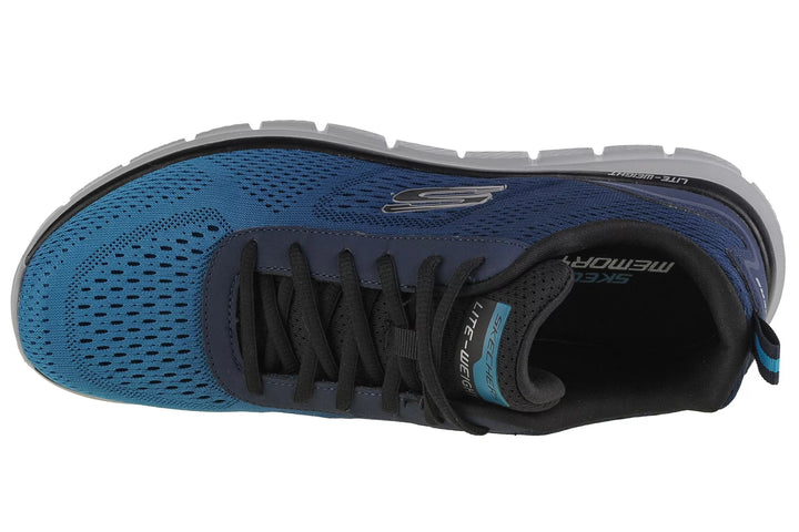 Skechers 232399 Track-Ripkent Walking Trainers de ajuste ancho para hombre in Negro/Carbón - Image 1