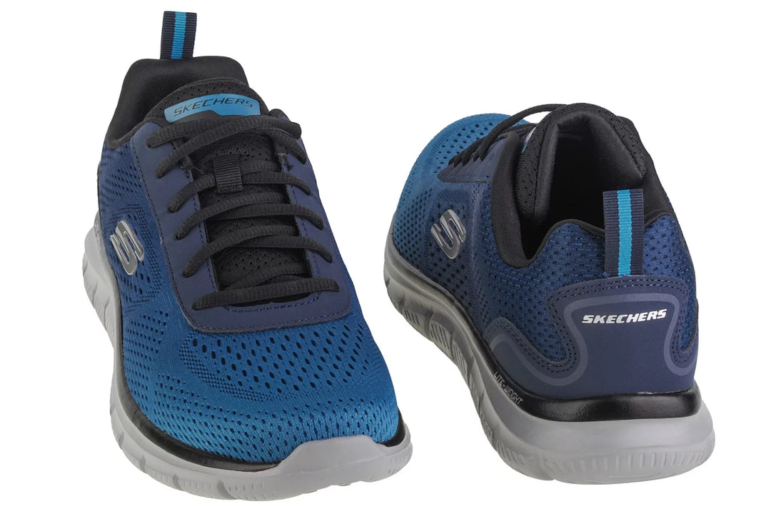 Skechers 232399 Track-Ripkent Walking Trainers de ajuste ancho para hombre in Negro/Carbón - Image 14