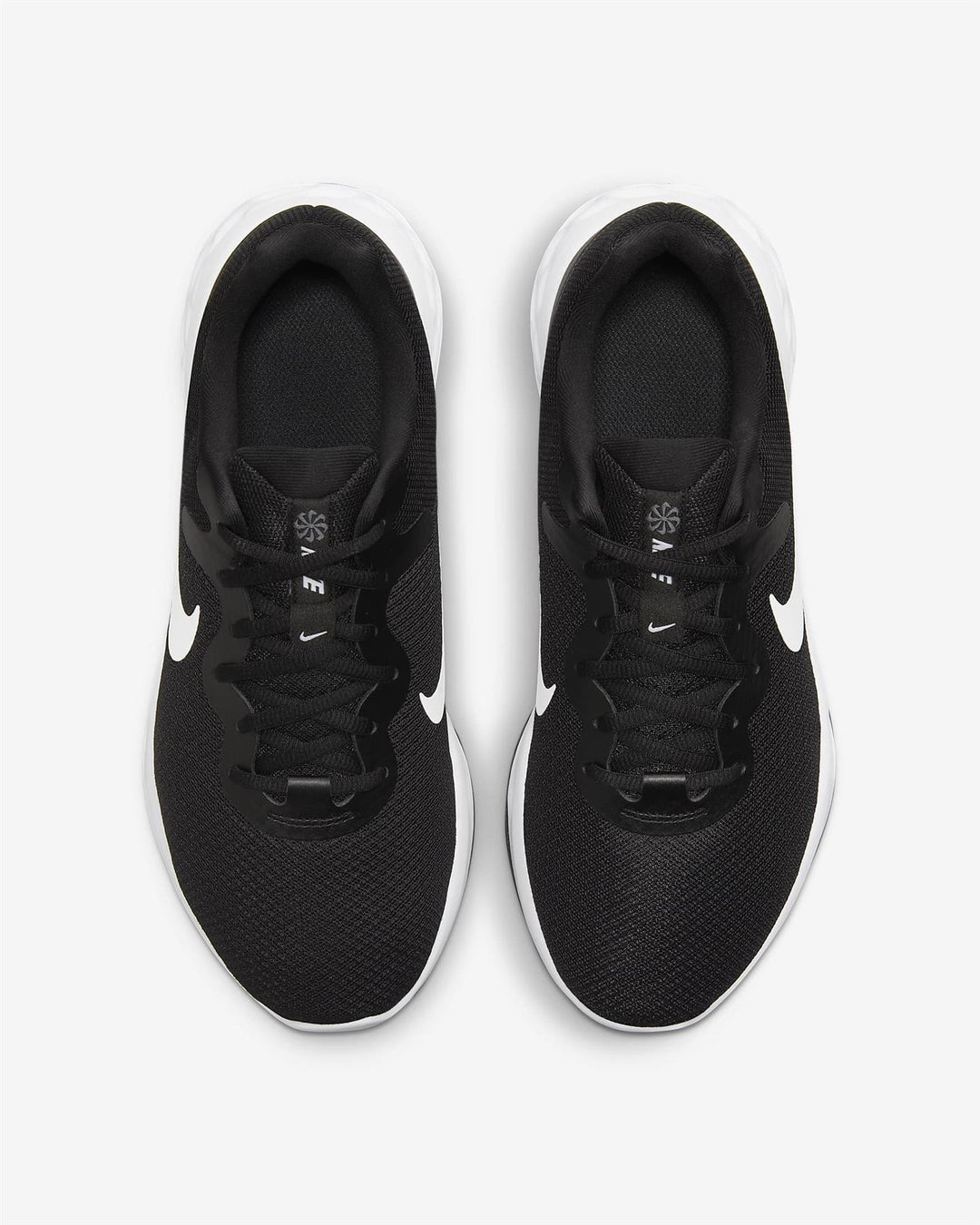 Hombre Wide Fit Nike DD8475-003 Revolution 6 Zapatillas de running in Blanco negro - Image 9