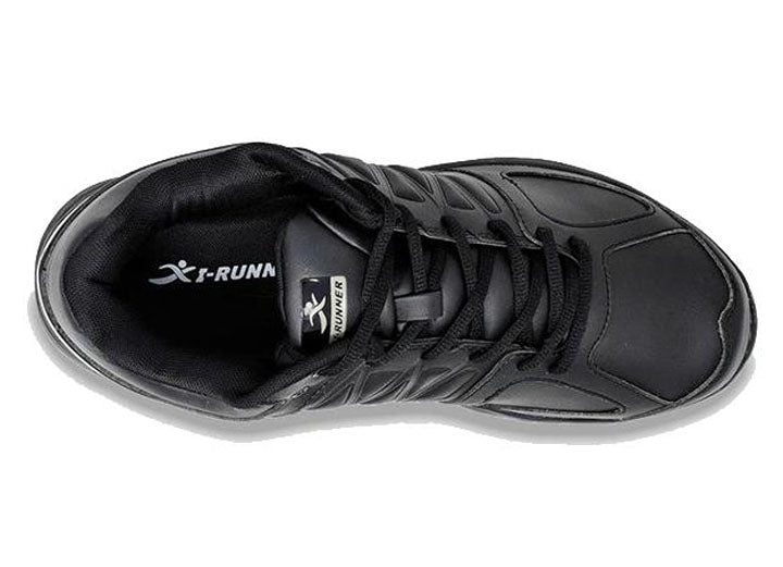 Zapatillas de deporte de cuero I-Runner Pro de ajuste ancho para hombre