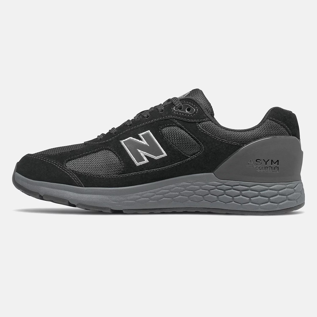 Zapatillas de senderismo New Balance MW1880 de corte ancho para hombre, color gris