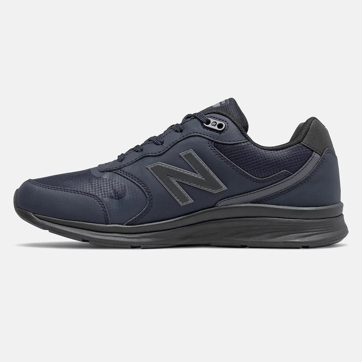 Hombres Wide Fit New Balance MW880GD4 Impermeable Walking Navy Trainers